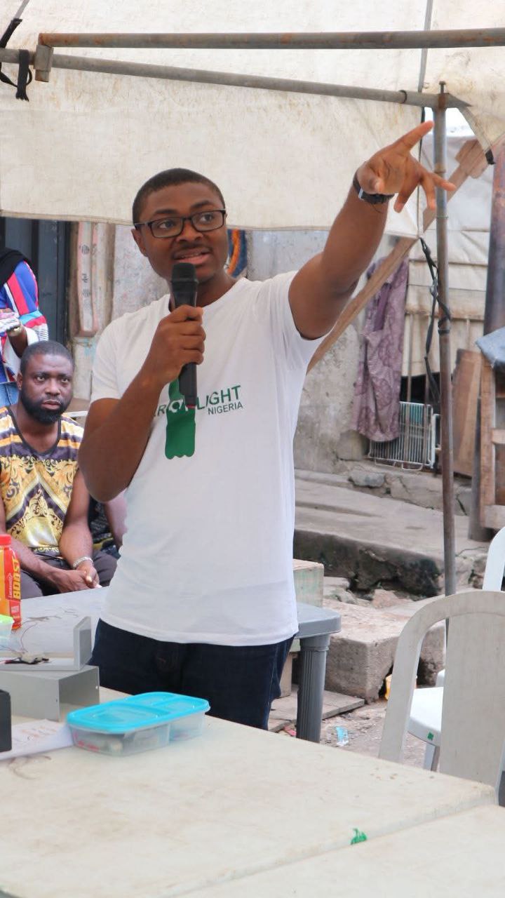 Dr Enemona Emmanuel Adaji speaking