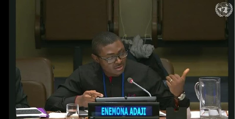 Dr Adaji leading a Litre of Light Nigeria community session